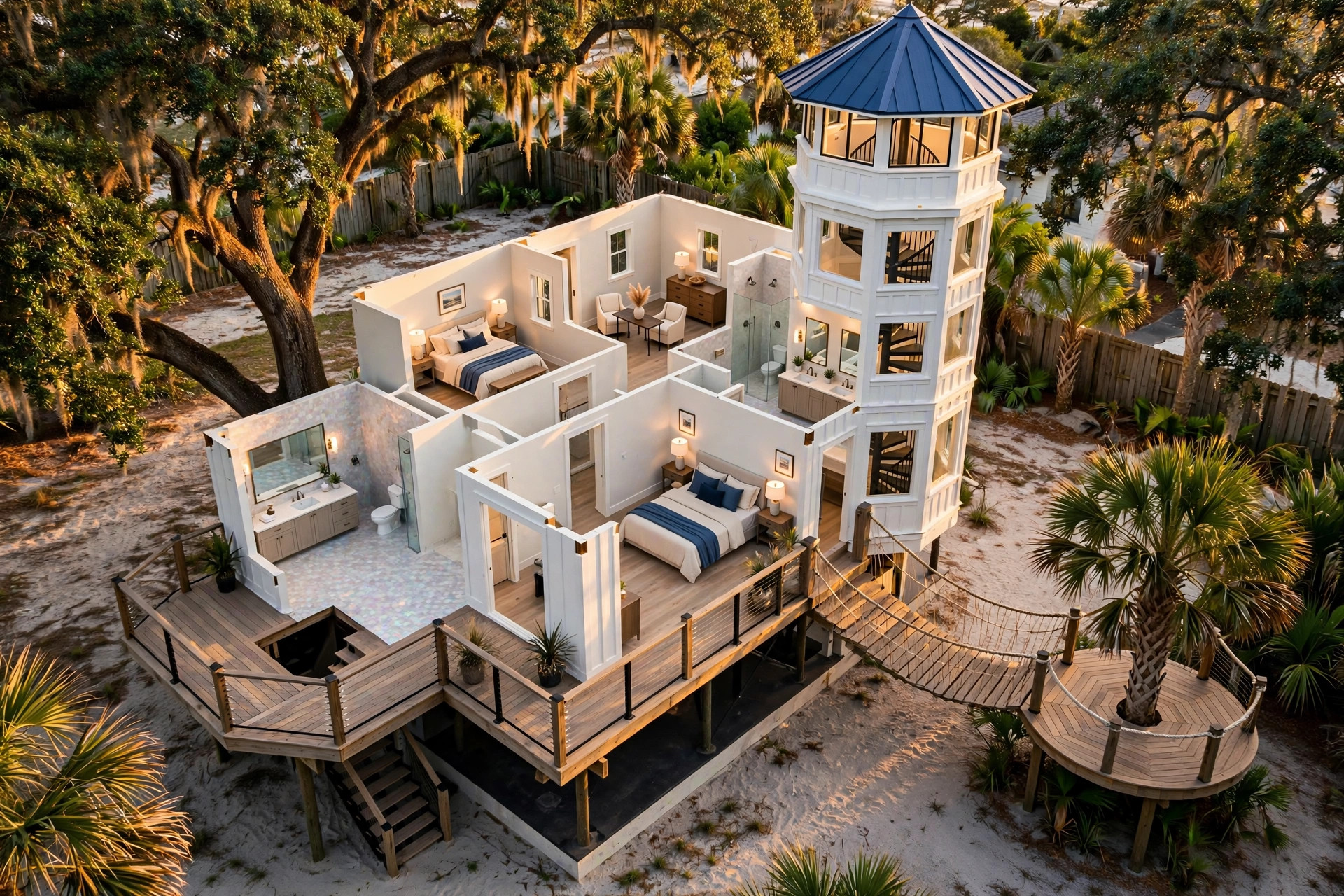The Lighthouse Gables 3D floor plan — Level 2