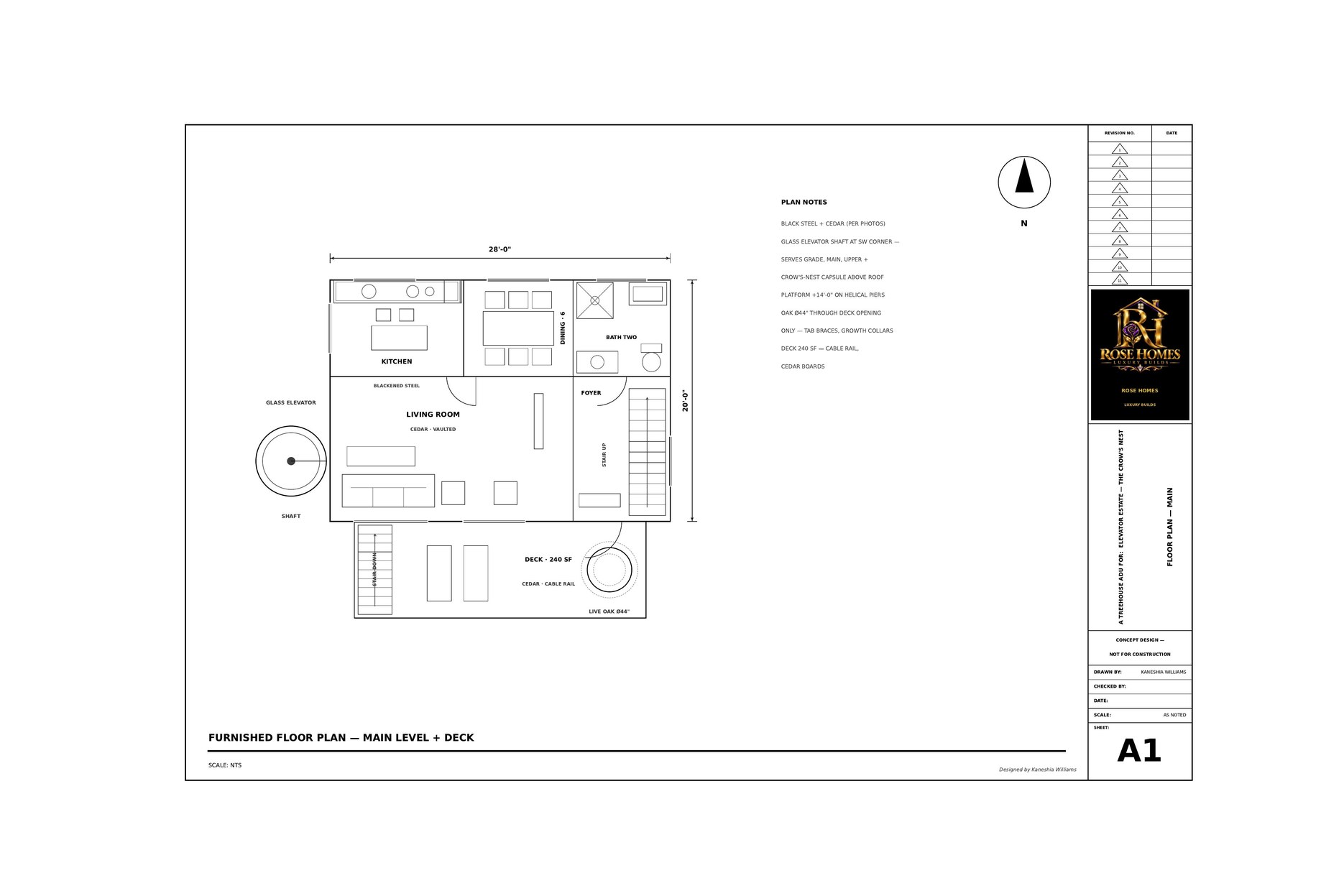 Crow's Nest furnished floor plan
