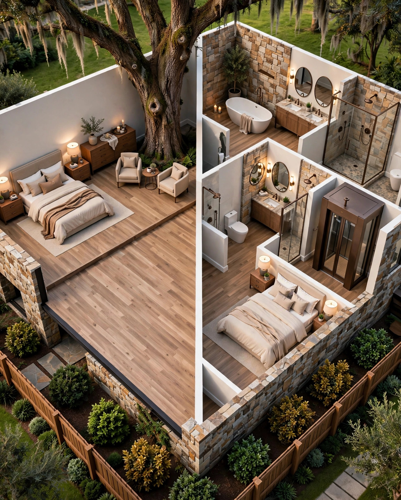 The Summit 3D floor plan — Level 2