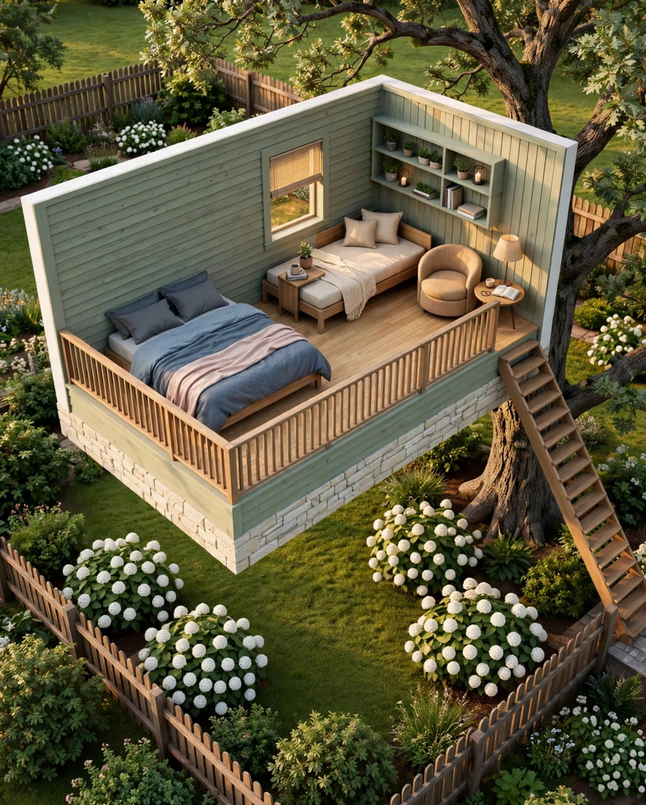 The Moon Garden 3D floor plan — Level 2