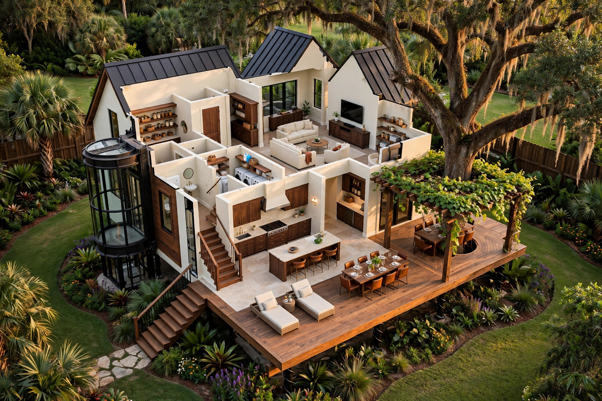 The Vineyard 3D floor plan — Level 1