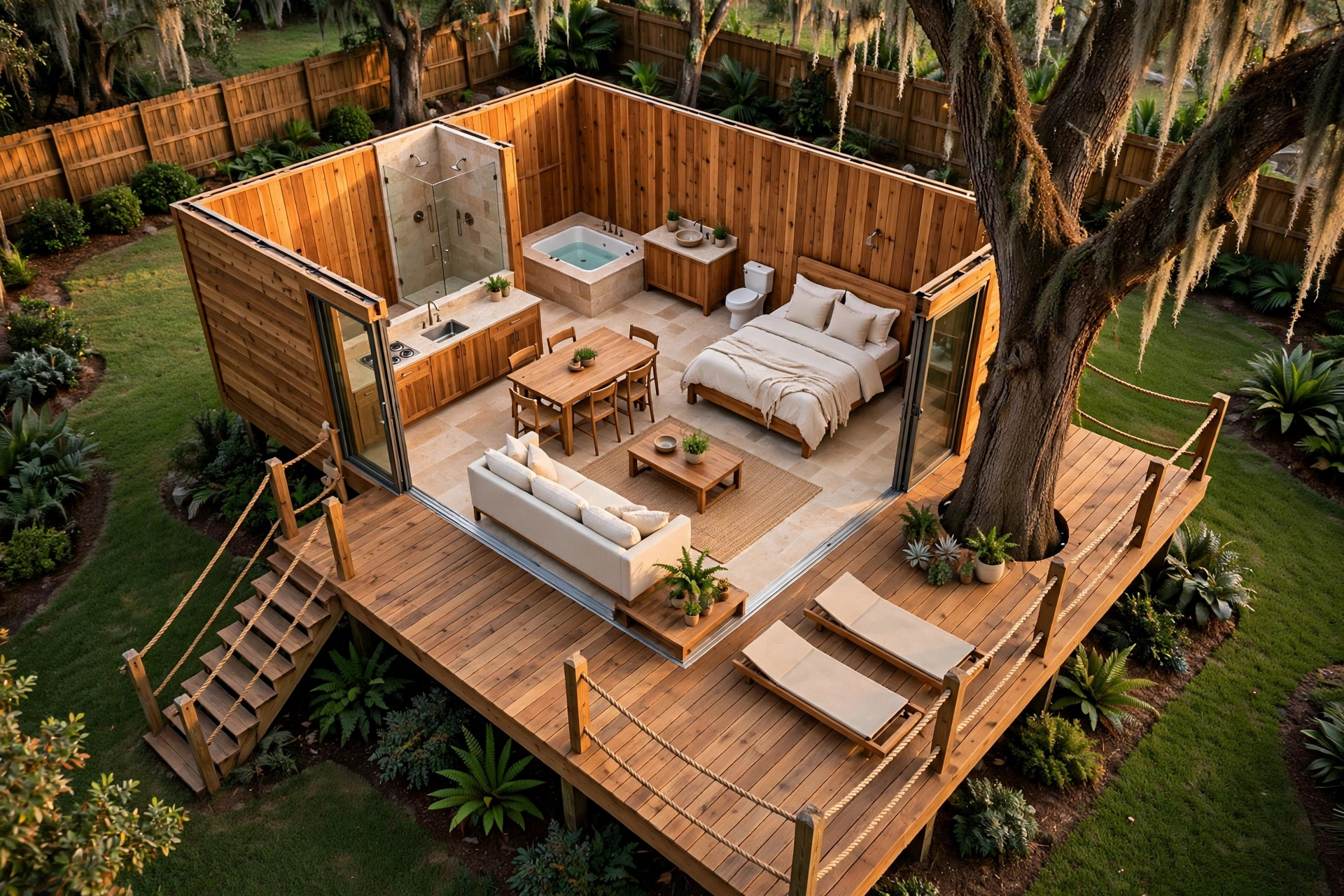 The Nest 3D floor plan — Level 1
