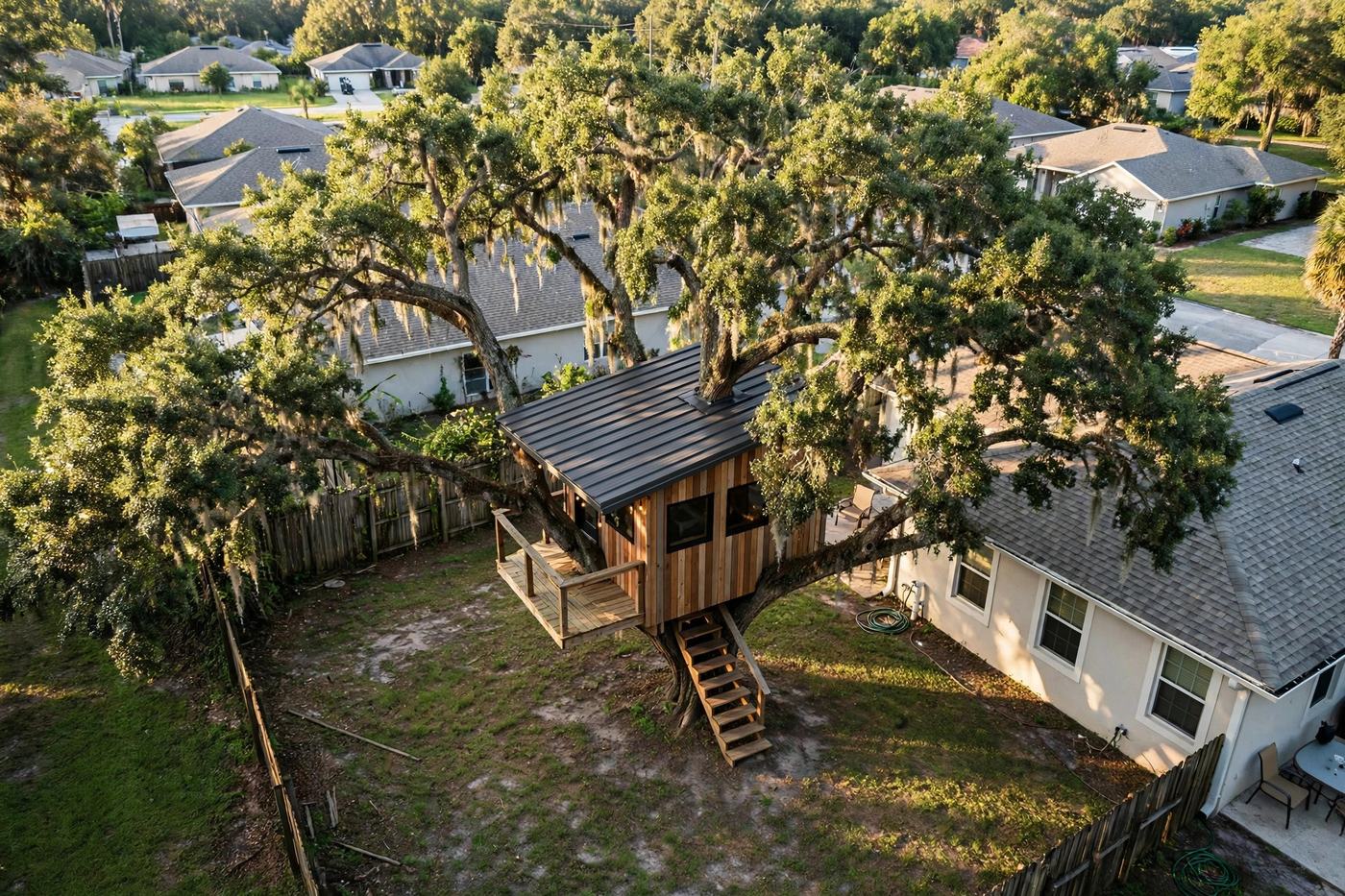 Haven Perch bird's eye aerial view