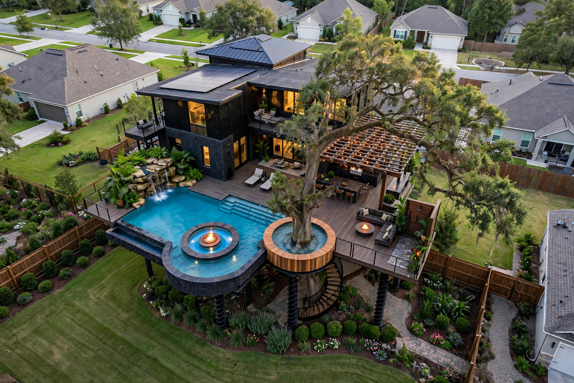 Ember Isle bird's eye aerial view