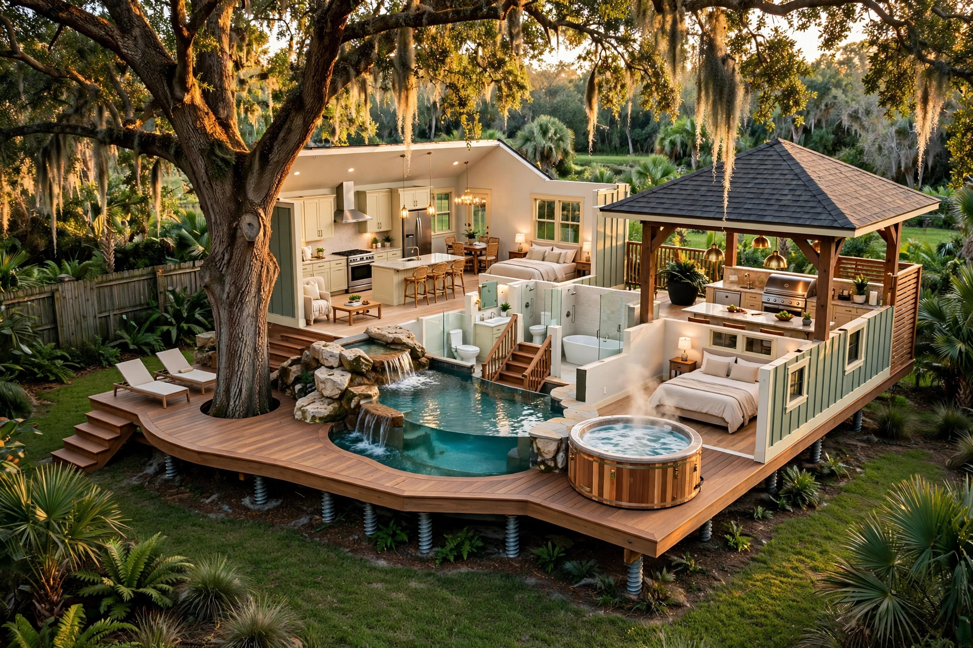 The Lagoon 3D floor plan — Level 1
