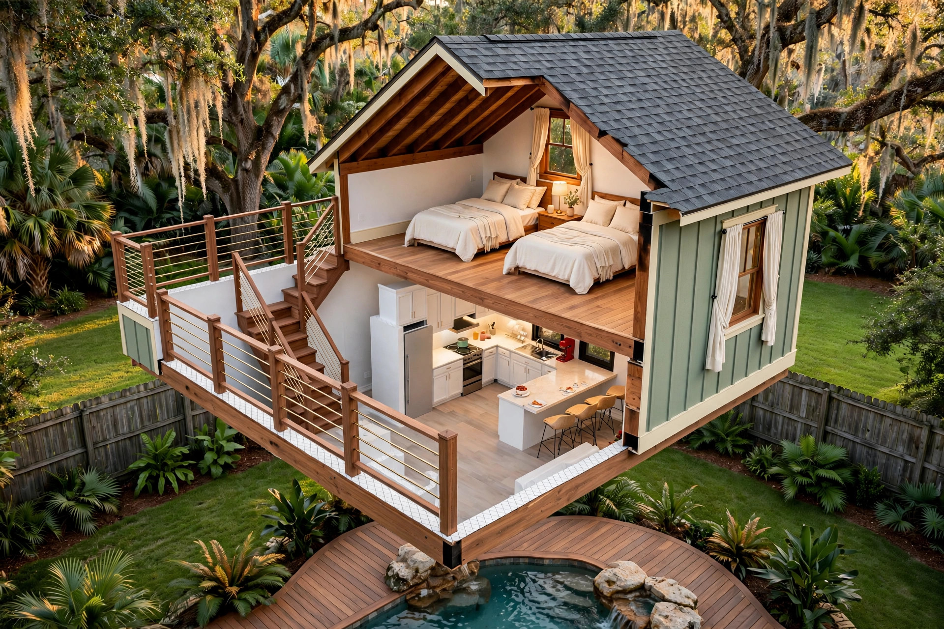 The Lagoon 3D floor plan — Level 2