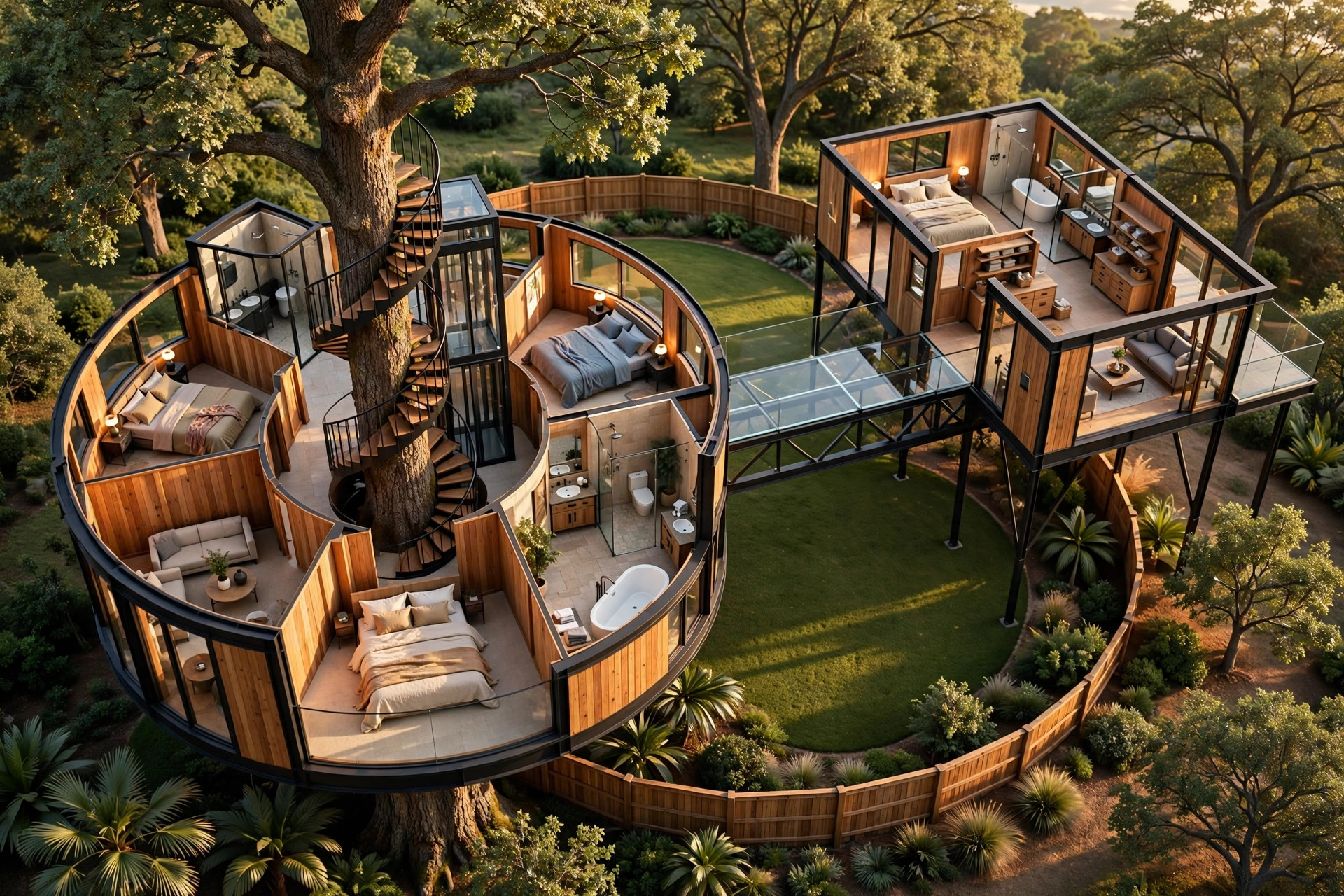 The Canopy Mansion 3D floor plan — Level 2