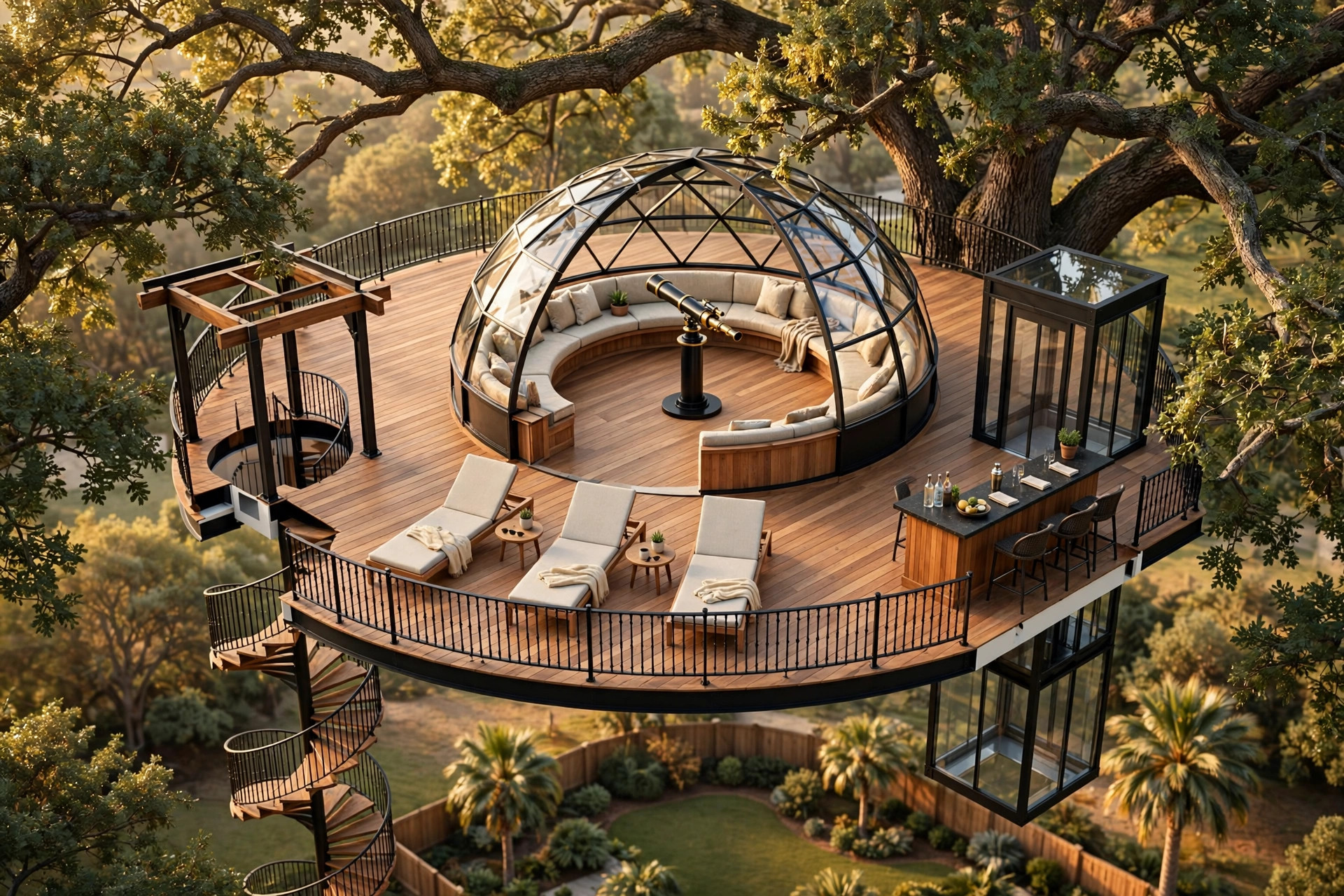 The Canopy Mansion 3D floor plan — Level 3