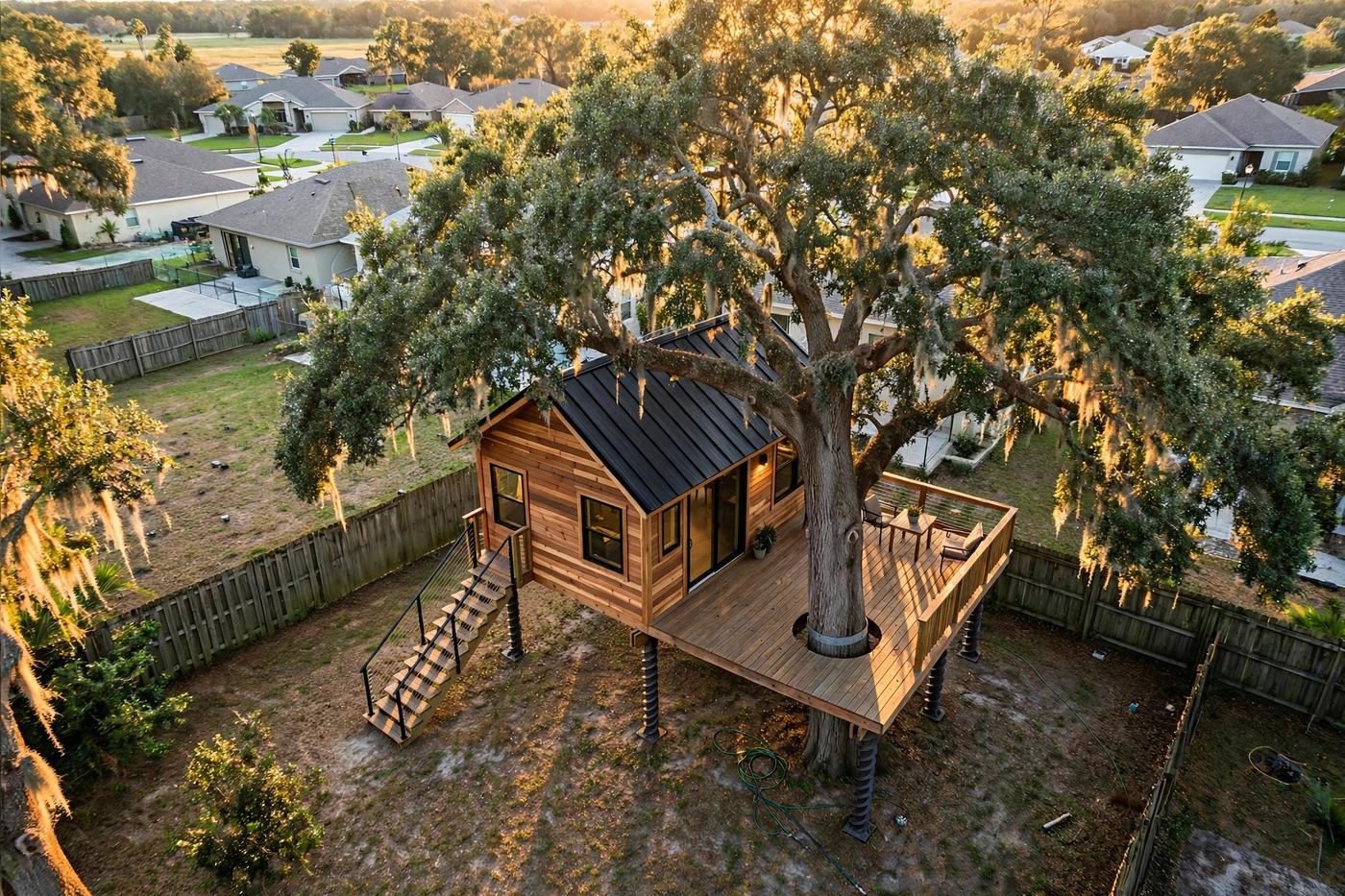 Family Basic bird's eye aerial view