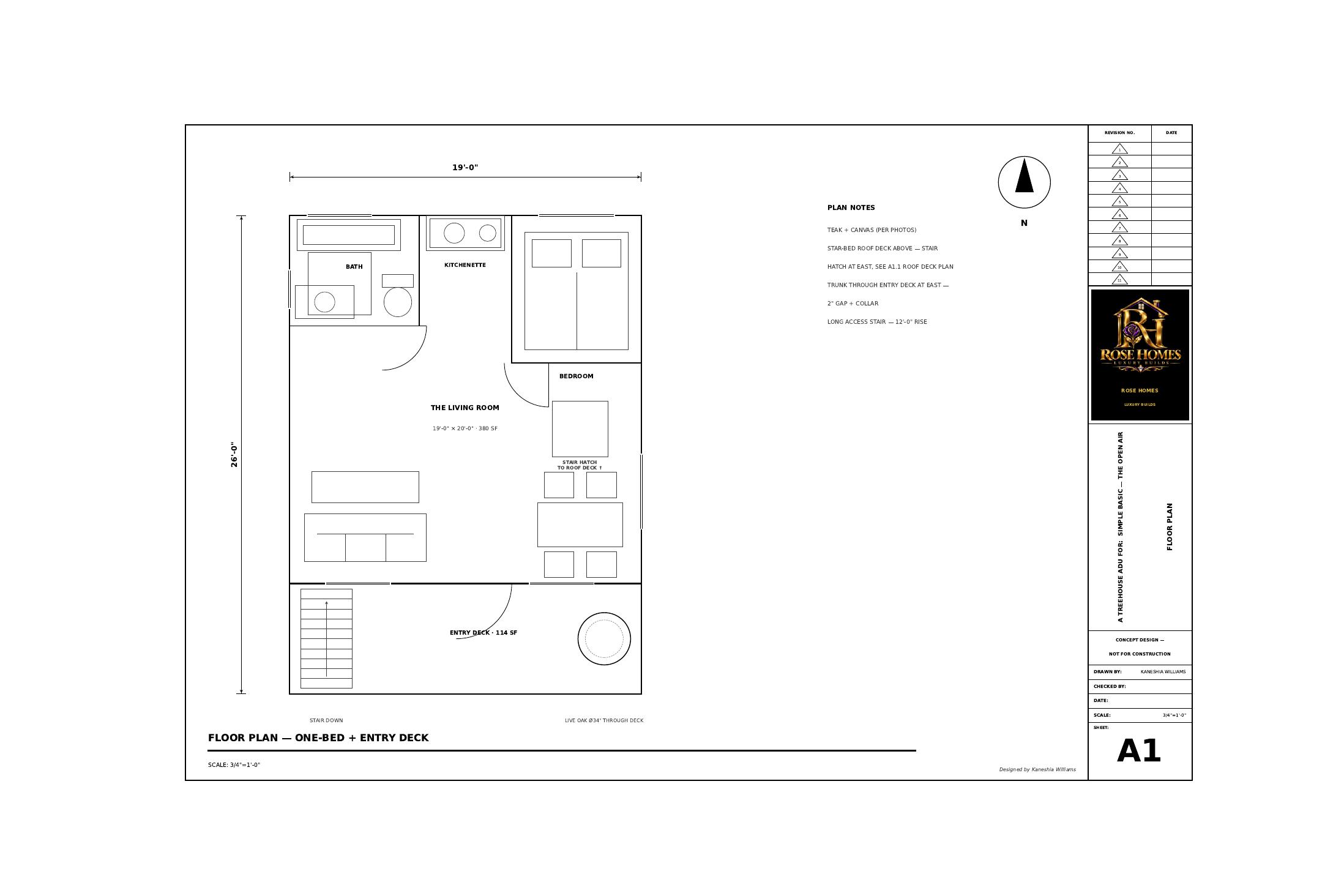 Open Air furnished floor plan