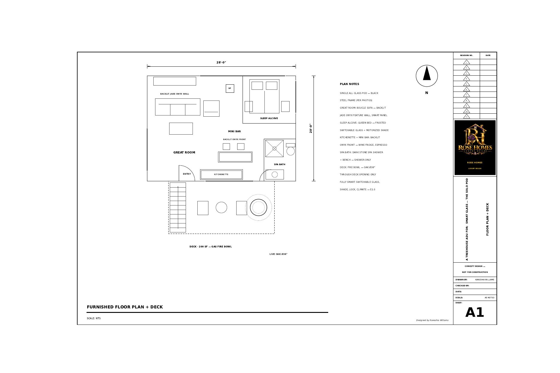 Solo Pod furnished floor plan