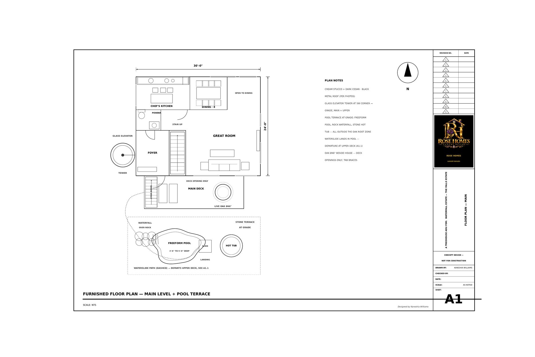 Falls Estate furnished floor plan