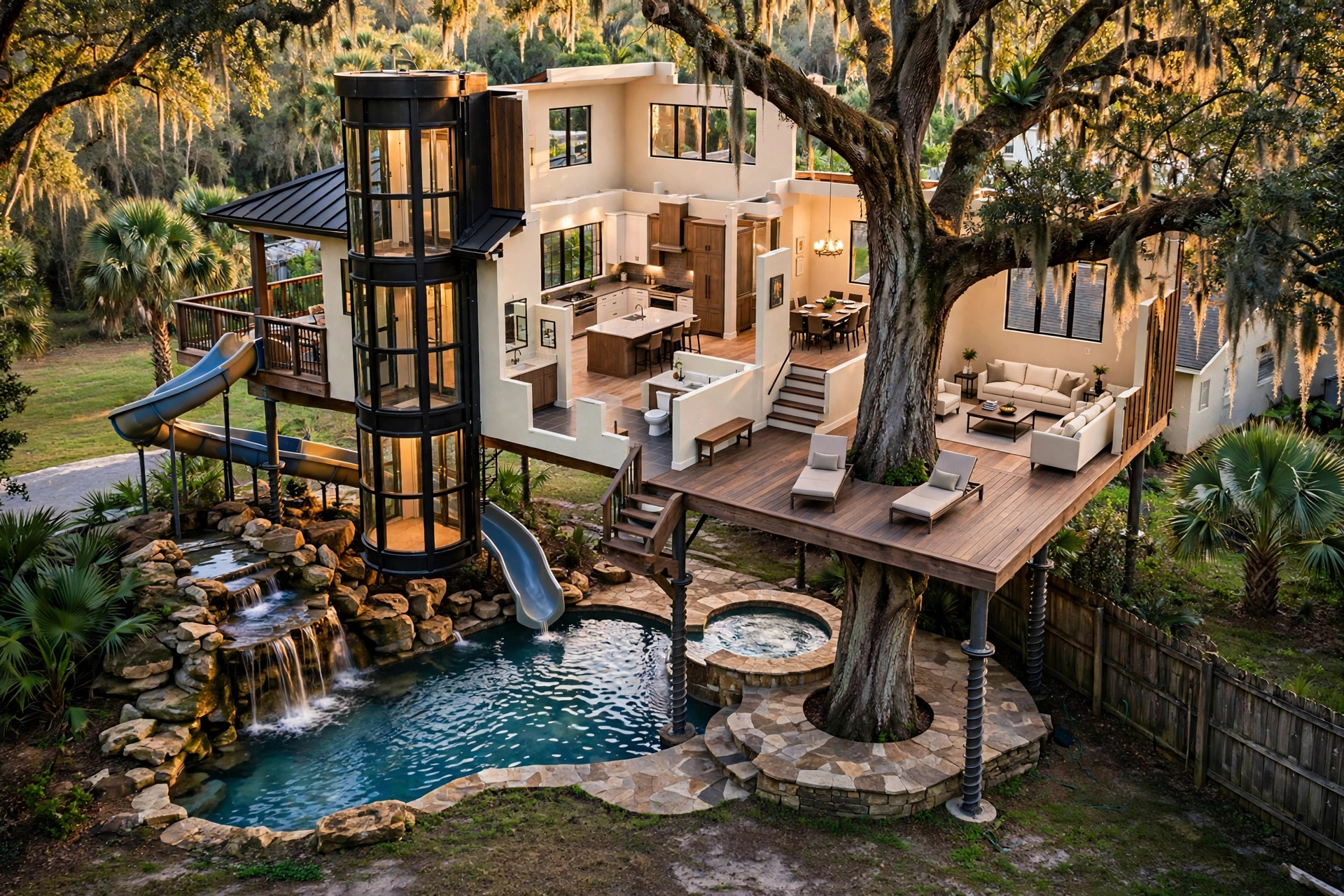 The Falls Estate 3D floor plan — Level 1
