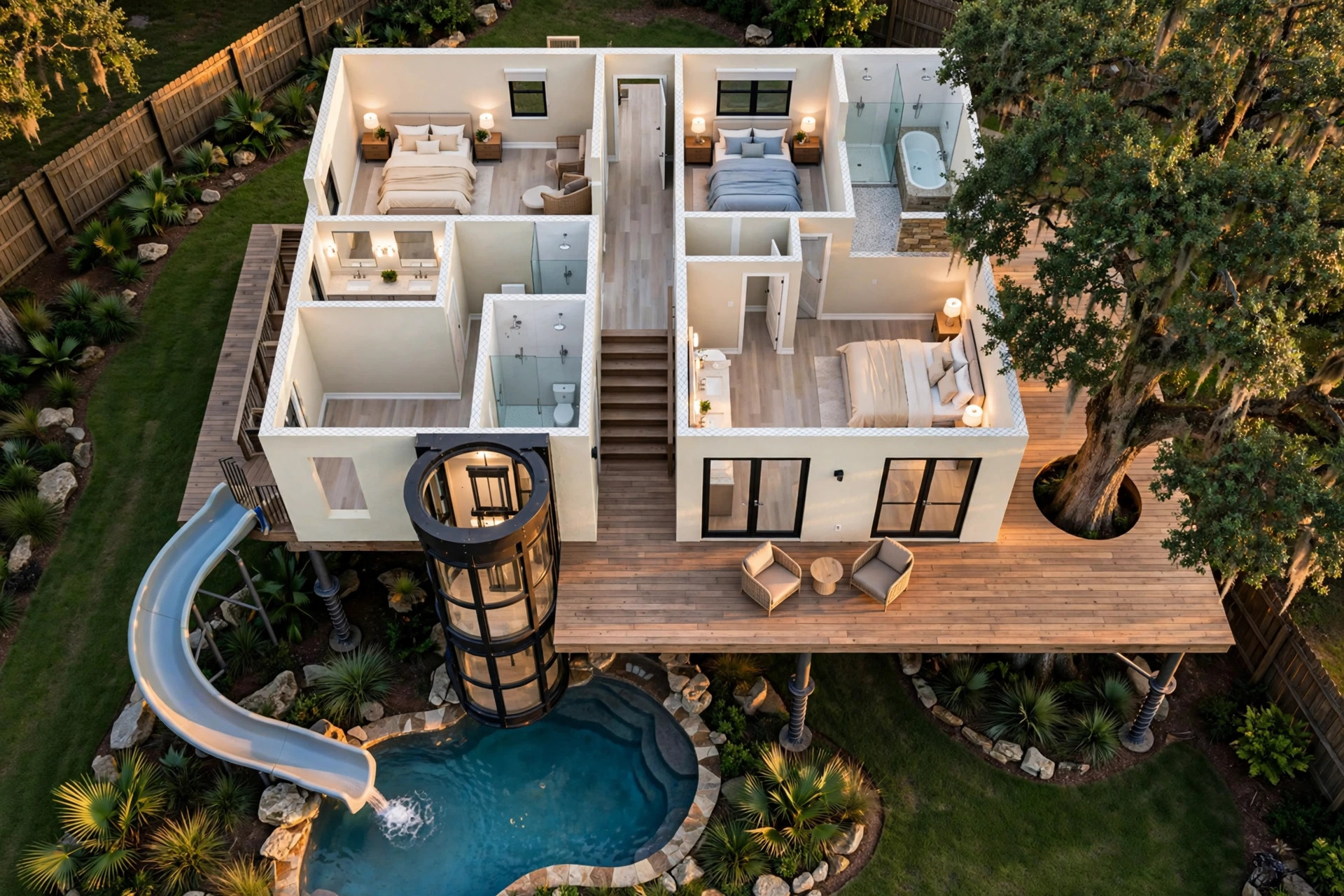 The Falls Estate 3D floor plan — Level 2