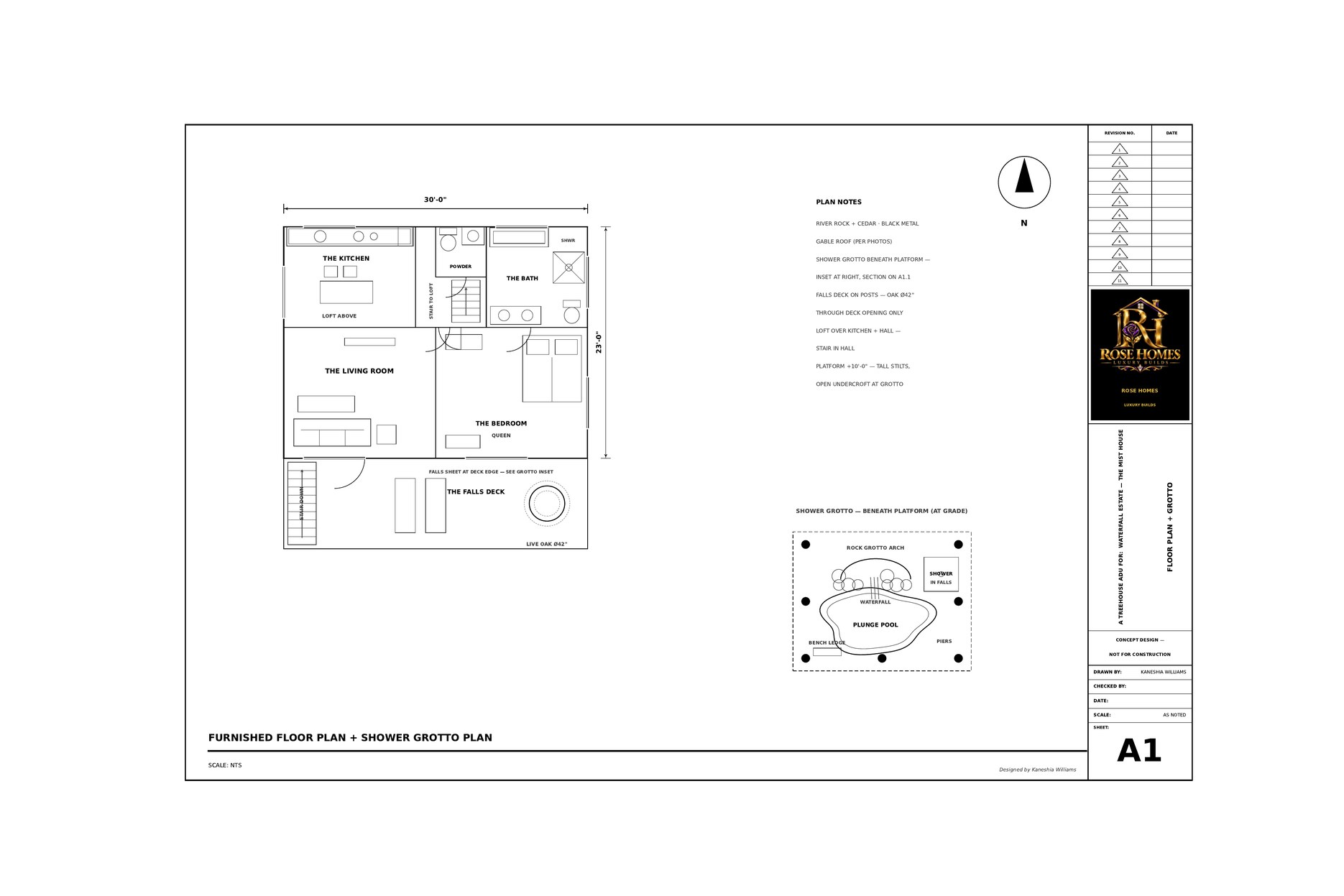 Mist House furnished floor plan