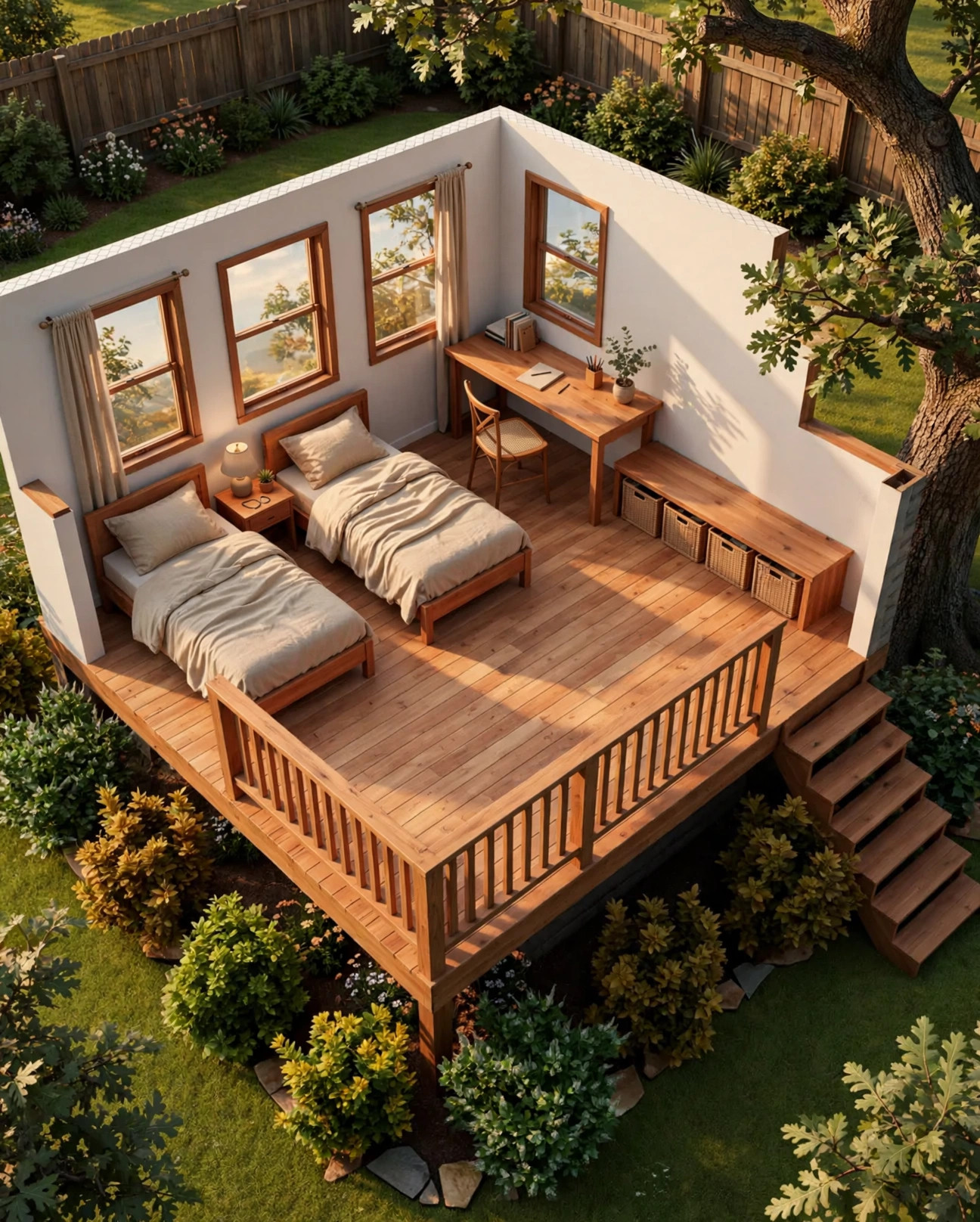 The Mist House 3D floor plan — Level 2