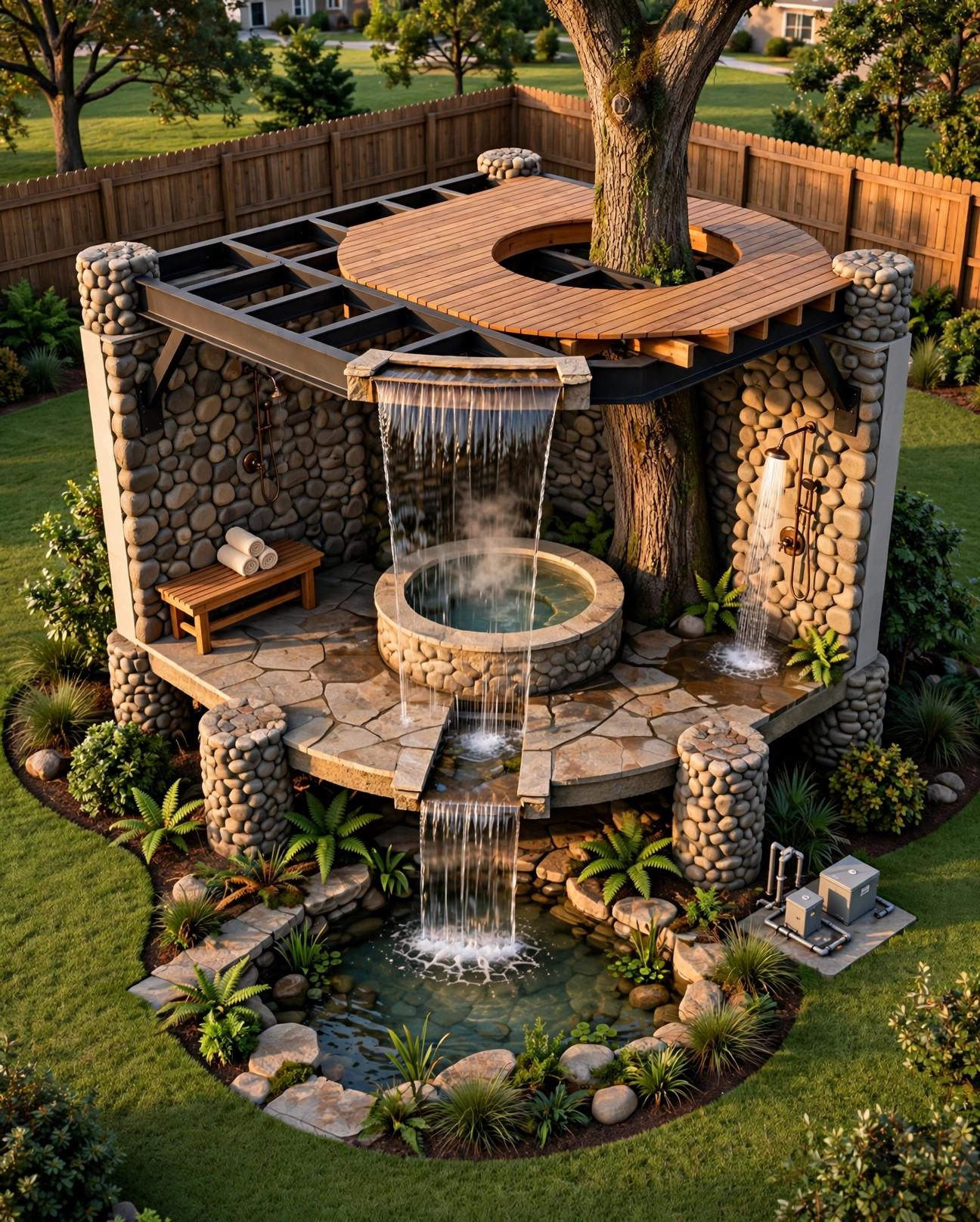 The Spillway 3D floor plan — Ground Level