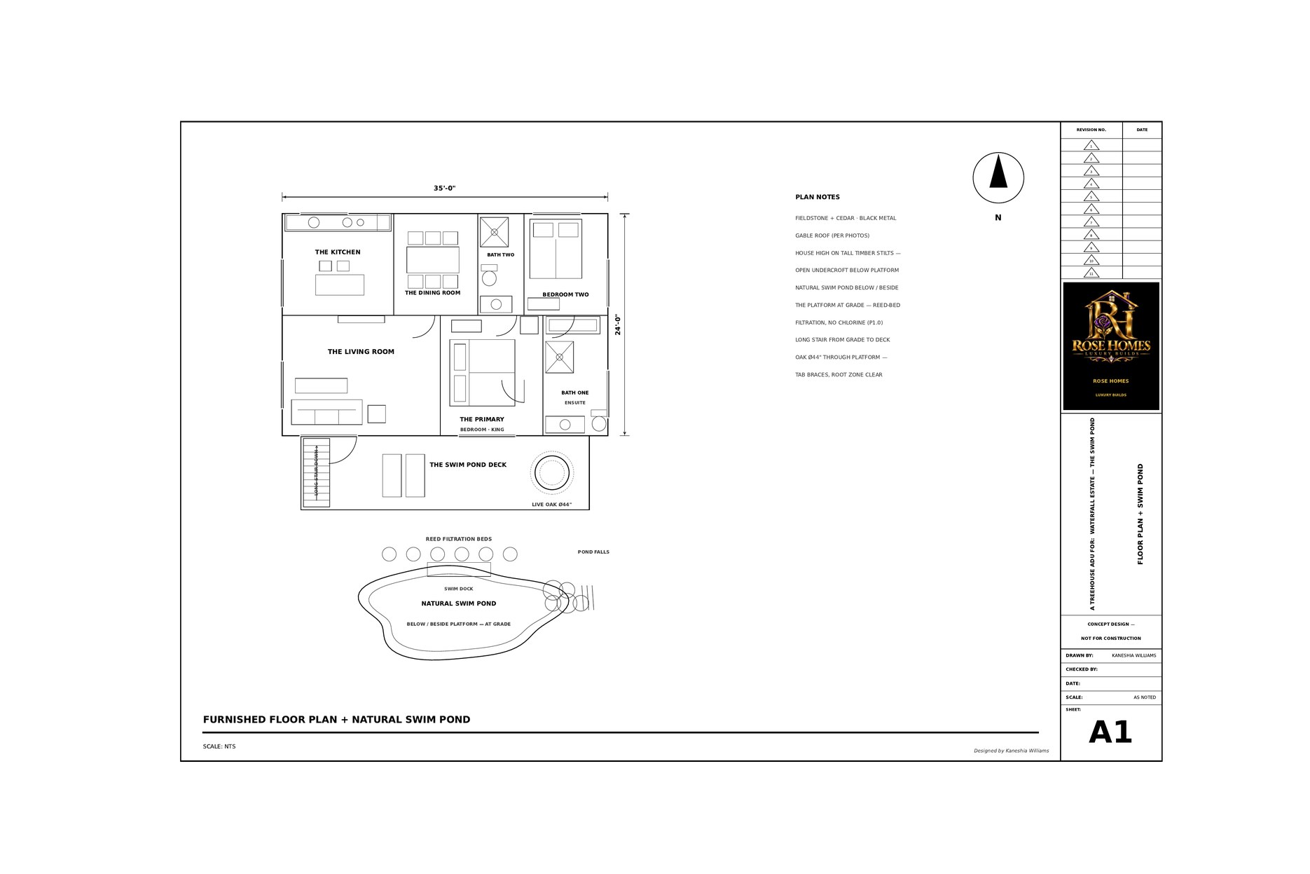 Swim Pond furnished floor plan